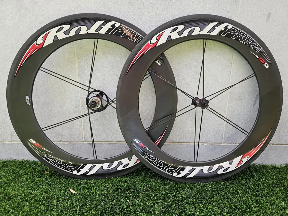 Rolf Prima TDF 85 Carbon Tubular Wheelset 700c Rim Brake Campagnolo Freehub NEW - Image 1 of 4