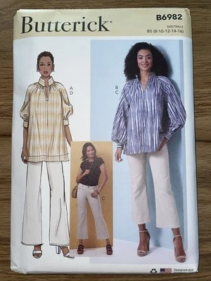 Butterick Pattern B6982 SZ 8-16 Misses' Tunic and JEans - Image 1 of 2