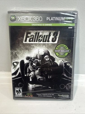 Fallout 3 Platinum Hits (Xbox 360) Brand New Factory Sealed! Authentic! US Vers! - Image 1 of 4
