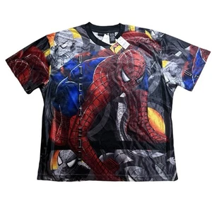 2004 Spiderman 2 Shirt Size 2XL All Over Print Promo AOP New w/ Tags Rare HTF! - Picture 1 of 4