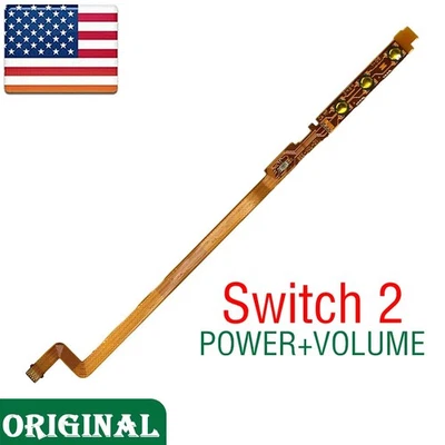 Repuesto de cinta de cable flexible botón de volumen de alimentación OEM para Nintendo Switch 2 EE. UU. Foto 1 de 3