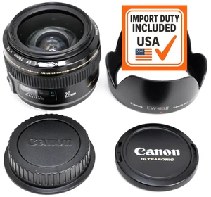 Canon EF 28mm f/1.8 USM ULTRASONIC AF Angle Wide Prime Lens for EOS DSLR Japan - Picture 1 of 18