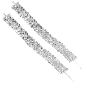 2 Pcs Pailletten-Halskette Mädchen Chokerhalskette Für - Picture 1 of 12