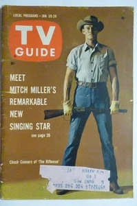 Vermont Jan 20 1962 TV Guide RIFLEMAN Chuck Connors MR ED Leslie Uggams age 14 - Picture 1 of 2