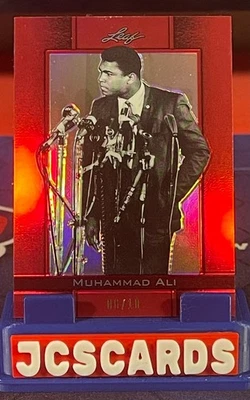 2011 Leaf Metal Ali - Muhammad Ali #45 Red Prismatic 6/10 - Image 1 of 2