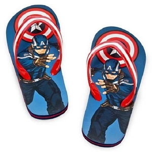 CAPTAIN AMERICA The Winter Soldier~FLiP FLoPS~Marvel~Boys~Child~NWT~Disney Store - Picture 1 of 14