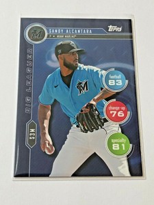 2020 Topps Baseball Topps Attax Big Leaguer - Sandy Alcantara - Miami Marlins