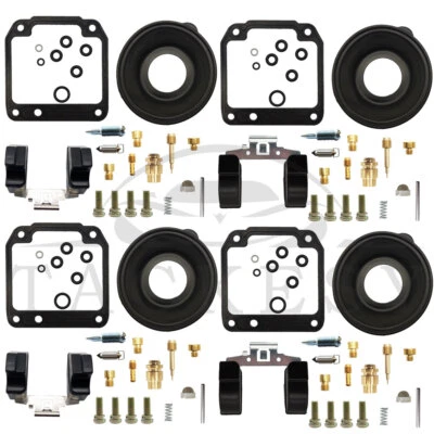 For YAMAHA XJ550 1981-1983 Maxim 550 4x Carburetor Repair Kit Diaphragm Float - Image 1 of 4