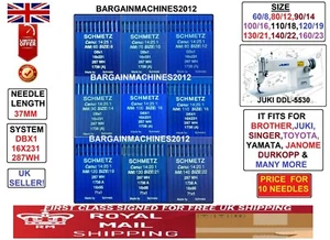 SCHMETZ DBx1 16x231 287WH S=60/8TO160/23 JUKI DDL5530 INDUST SEWING MCHNE NEEDLE - Picture 1 of 12