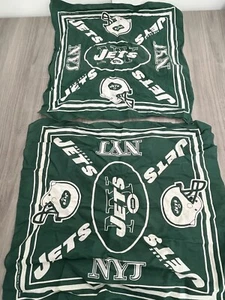 Vintage New York Jets Bandanas Set Of 2 & Dog Tag - Picture 1 of 7