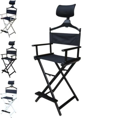 LOOK Profi make-up stuhl schminkstuhl regiestuhl klappstuhl aluminium klappbar  - Bild 1 von 4