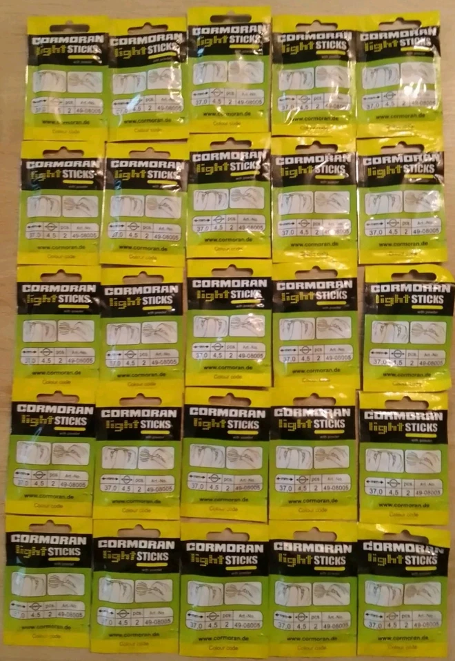 (0,13€ / Stück) - 50 Knicklichter von Cormoran~ gelb ~ NEU