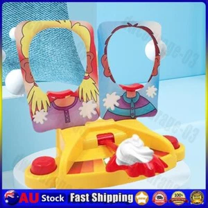 1 Set Fun Game Anti Stress Cake Cream Pie Face 1/2 Players for Kids Adults Gifts - Picture 1 of 9