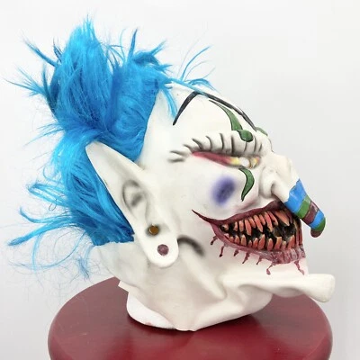 Máscara de miedo de Halloween de látex espeluznante mal aterrador disfraz adulto transpirable K057 Foto 1 de 3