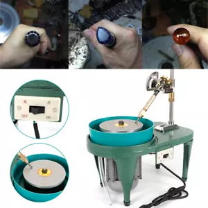 Máquina de facetado de gemas pulidora de corte lapidario de joyas para moler piedras preciosas 2800 RPM - Imagen 1 de 16