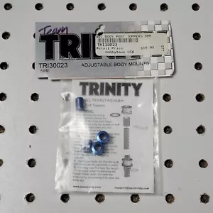 Trinity RC ~ 5mm ~ Adjustable Body Mount Post Toppers Blue Anodized Aluminum NOS - Picture 1 of 2