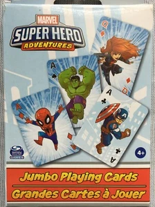 Marvel Super Hero Adventures - Jumbo Playing Cards - Spin Master - New - Picture 1 of 1