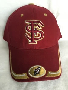 Neu mit Etikett * Florida State Seminolen 100 % Baumwolle verstellbare Kappe Logo Mütze * passt den meisten  - Bild 1 von 5