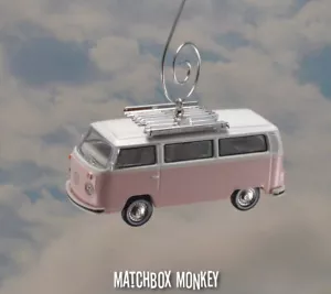 Volkswagen Bay Window T1 Type 2 Bus w Rack Christmas Ornament VW Van Kombi Bulli - Picture 1 of 12