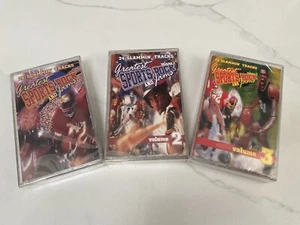 Lot of 3 / NEW/PROMO - Various "Greatest Sports Rock And Jams" Vol 1-3 CS K-Tel - Picture 1 of 6