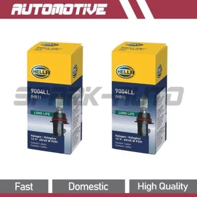 Hella High Beam and Low Beam Headlight Bulb For Alfa Romeo Spider 1990 1989 1988 - Image 1 of 4