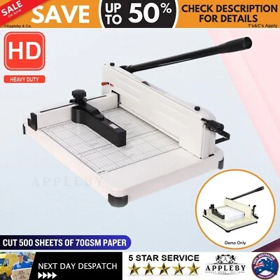 Premium Heavy Duty A4 To B7 Size Paper Cutter Card Guillotine Trimmer 500 Sheets - image 1 of 4