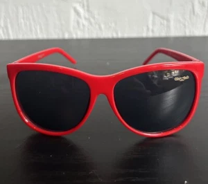 Glassing Collectible, Unique Red Sunglasses Rare made In Italy Frames Summer - Picture 1 of 8