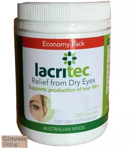 Lacritec 200 Capsules Relief From Dry Eyes & Eye Strain, DHA and EPA Omega 3 - Bild 1 von 7