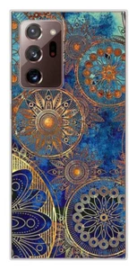 Coque en silicone imprimée compatible Samsung Galaxy Note 20 Ultra Mandalla bleu - Bild 1 von 3