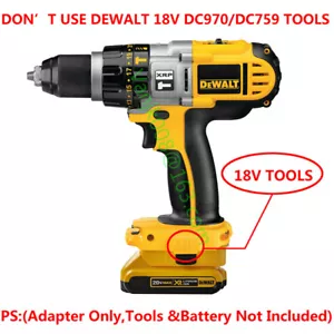 1 adaptador de herramientas deslizante de iones de litio DEWALT 20V (MAX) convierte a 18V XRP DC9096 - Imagen 1 de 5