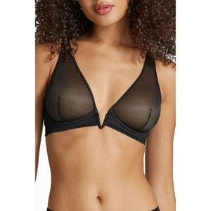 COMMANDO BRA246 ELEGANTE SUJETADOR DE MALLA CON AROS EN NEGRO TALLA 36DD - Imagen 1 de 4
