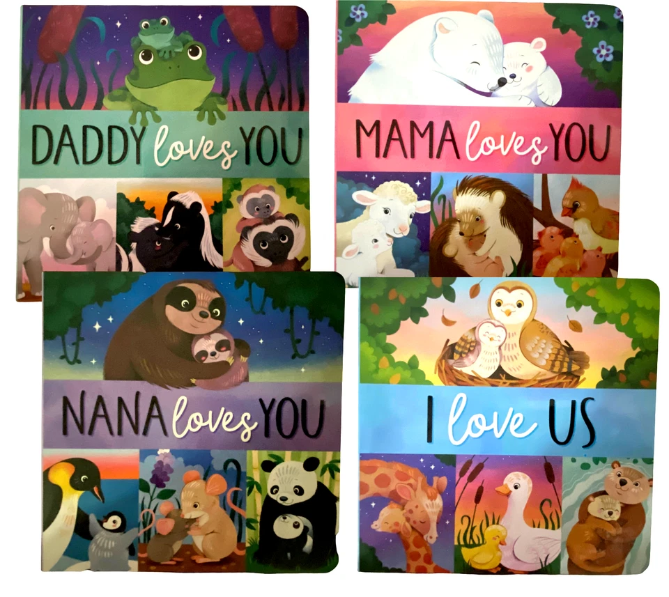 Daddy, Mama, Nana, & Us I Love You Baby Toddler Board Books CHOICE-4 NEW! - Image 1 of 1