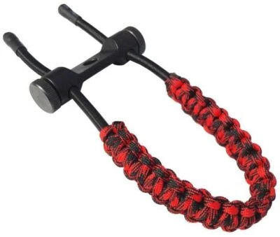 Tiro con l'arco composto arco cinturino da polso corda intrecciata imbracatura regolabile caccia tiro - Immagine 1 di 4