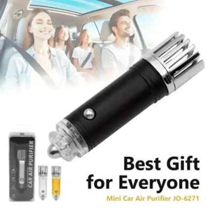 Mini Car Air Purifier Ionizer, 12V, Removes Smoke, Allergens & Bad Odors - Fresh - Picture 1 of 7