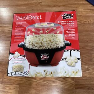 New ListingWest Bend Stir Crazy Electric Popcorn Popper Machine w/Serving Bowl