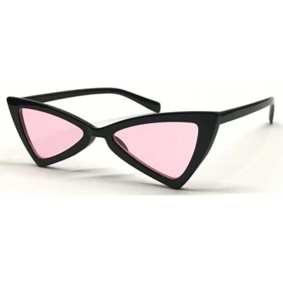 Кошачий глаз солнцезащитные очки розовый объектив моды модный Funky вечеринки очки UV400 защиты - Изображение 1 из 3