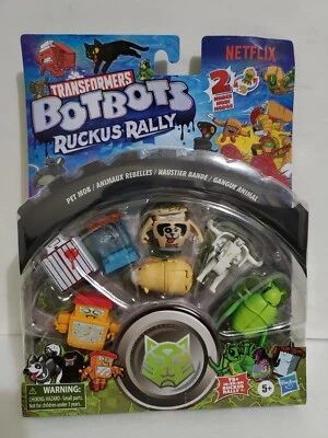 Transformers Toys BotBots Ruckus Rally Series 6  Pet MOB 7 Characters #1 - Image 1 of 4