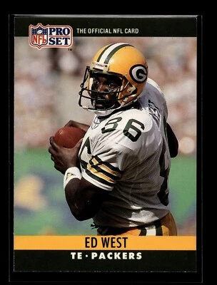 1990 Pro Set #115 Ed West RC (NM)(FTB) - Image 1 of 2