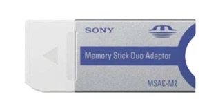 SONY MEMORY STICK DUO ADAPTOR MSAC-M2 FOR PHONES PSP OLDER CAMERAS - Picture 1 of 1