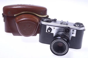 ✅ CORFIELD PERIFLEX GOLD STAR 35MM CAMERA *WORKS 100%* 50MM 2.8 LUMAR LENS - Picture 1 of 19