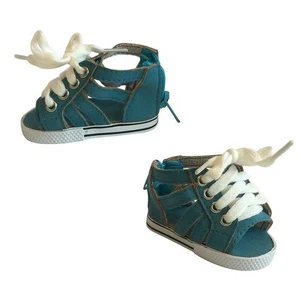 18 Zoll Puppe Canvas Gladiator Schuhe Ozeanblau passt für American Girl Puppen - Bild 1 von 1