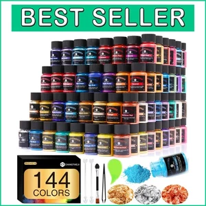 Cosmetic Grade Mica Powder - 144 Colors, Perfect for Crafts & Beauty Use - Picture 1 of 10