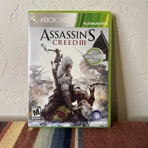 Assassin's Creed 3 Microsoft Xbox 360 Completo CIB Muy Buena Etiqueta Blanca - Imagen 1 de 12