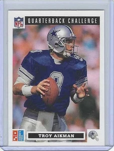 TROY AIKMAN "HOF" 1991 UD DOMINOS PIZZA QUARTERBACK CHALLENGE #6 COWBOYS - Picture 1 of 2