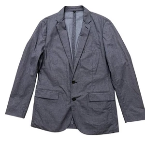 Chaqueta Blazer J.Crew Para Hombre M Sin Estructura Doble Ventilación Pata de Gallo Gris - Imagen 1 de 8