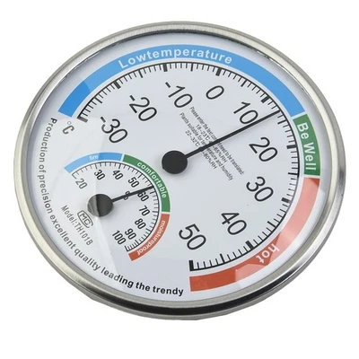 Thermometer Garden Diameter 13cm Range: -30-50 ° Thickness 2.2cm White - Image 1 of 4