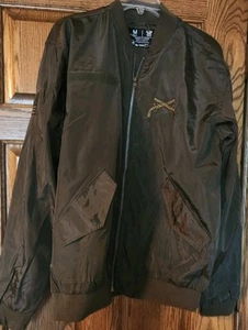 Reconwear Tactical Jacket Men's Medium Green Full Zip Outdoor Utility Pockets - Picture 1 of 6