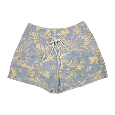 Pantalones Cortos Free People Para Mujer Talla 2 Estampado Floral Cuerda Cordón Isla Bermudas Foto 1 de 4