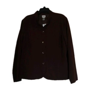 Chico’s Damen Jacke braun gefüttert Langarm Magique Brenda Jacket Gr. 2 Neu mit Etikett - Bild 1 von 11