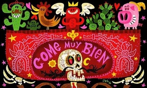 Come Muy Bien Art Print by Jorge R. Gutierrez 18x 12" Paper Size New Unframed - Picture 1 of 1